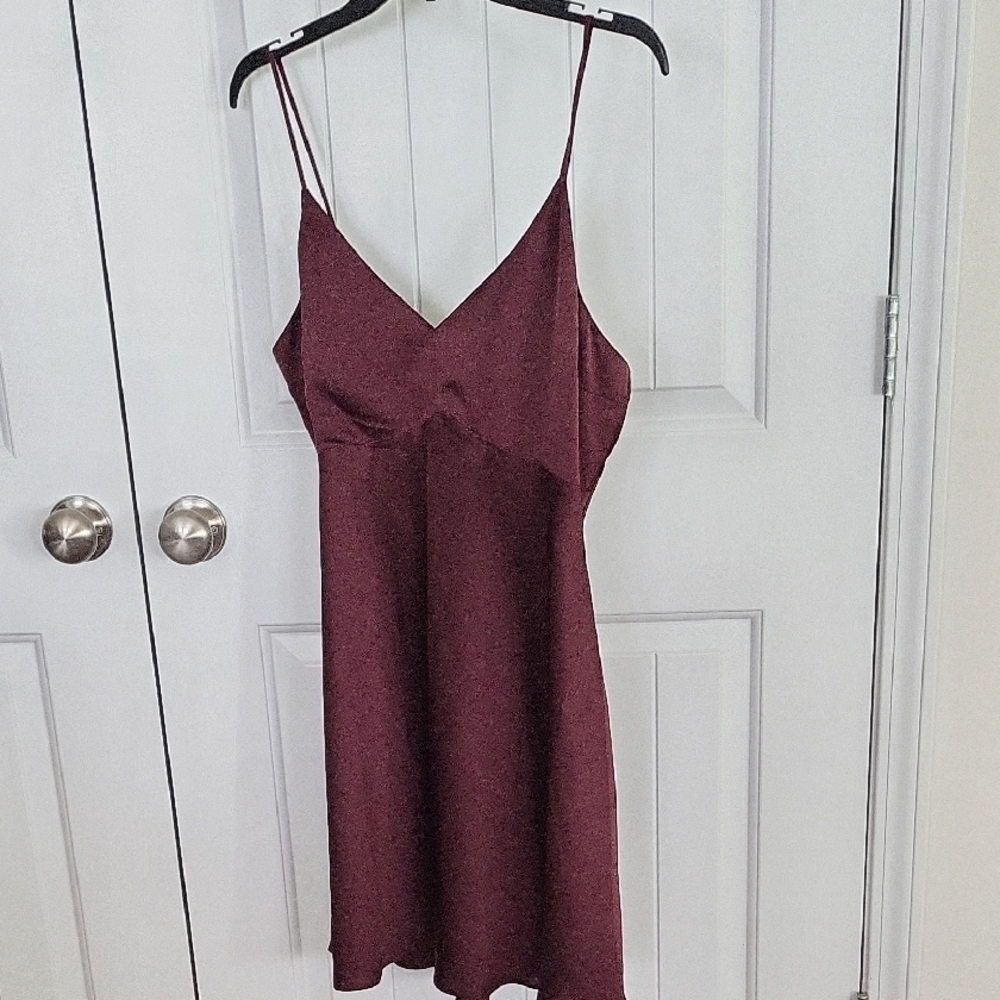 Abercrombie & Fitch Red Sleeveless Mini Sundress